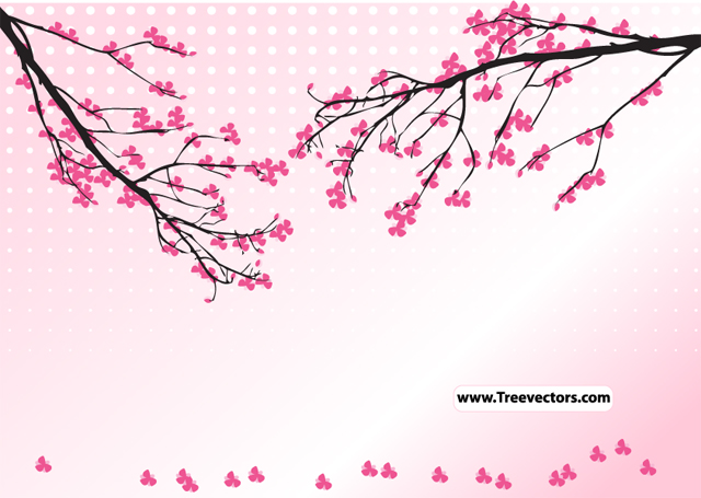 Blossom Tree Vector Tree Vector