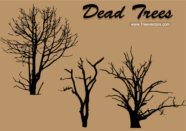 Download Dead Tree Vector-1 | Free Tree Vectors | Photoshop Brushes